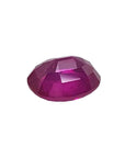 1.59 carat natural Burma ruby, oval brilliant step cut, medium deep red, GRS certified.