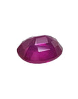 1.59 carat natural Burma ruby, oval brilliant step cut, medium deep red, GRS certified.