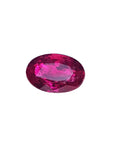 Oval cut loose natural ruby 0.91 ct. Burmese, front position table and crown visibles
