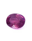 Sparkling 2.38 carat oval cut natural Mozambique ruby in a medium rich red hue.