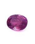Oval cut loose natural ruby 2.38 ct. Mozambique, font side position table and crown visibles