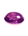 Oval cut loose natural ruby 2.38 ct. Mozambique, upside down pavilion exposed