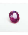 Burmese natural loose ruby oval cut 1.68 ct. right side position tabe and crown visibles