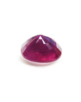 Burmese natural loose ruby oval cut 1.68 ct. upside down pavilion exposed