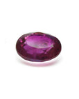 1.31 ct. natural Burma ruby, oval cut, vivid red gemstone.