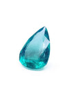 2.65-carat pear-cut Colombian emerald with a vibrant medium deep green hue.