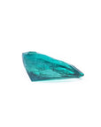 Pear cut loose colombian emerald for sale, underside girdle and pavilion see
