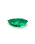 1.84 carat pear-cut natural emerald from Muzo Colombia, vibrant bluish-green.