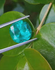 Cushion cut loose natural Colombian emerald GIA certified