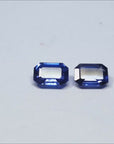 Matching pair blue sapphire earrings