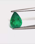 Pear cut natural emerald