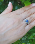 Genuine tanzanite ring
