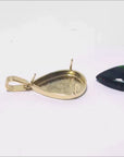 Ethiopian black opal necklace pendant