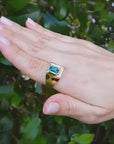USA sale emerald gemstone rings for men