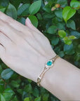 Natural Emerald Bracelet for Women