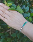 Genuine Colombian emerald bracelets