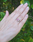 Ruby gold ring for women