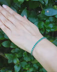 Colombian emerald tennis bracelets