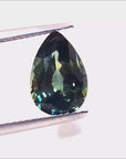 3.22 Carats Loose Australian Blue Sapphire Pear Shaped Vibrant Deep Blue Gemstone