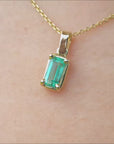 Colombian emerald pendant