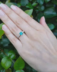Emerald ring May's birthstone gift for Mother's Day.