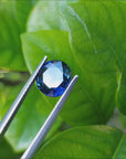 Round blue sapphire