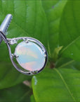 Solid Australian opal necklace