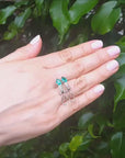 Pear emerald clip on earrings