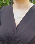 Round cut emerald necklaces for women