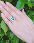 Emerald engagement ring
