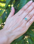 Real halo emerald rings for sale