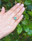 Bezel Set Emerald Ring for Women