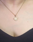 Natural Australian opal pendant necklace