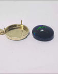 Ethiopian black opal pendant necklace