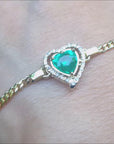 Colombian emerald bracelets