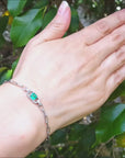 Colombian emerald bracelet