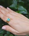 Men's Genuine Emerald Ring 2.60 ct.