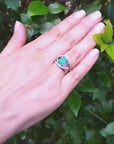Genuine emerald ring