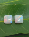 Solid Australian opals matching pair