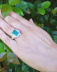 GIA certified Colombian emerald ring