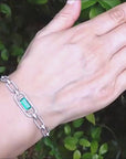 Emerald bracelets