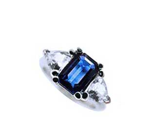 Natural blue sapphire rings and jewelry