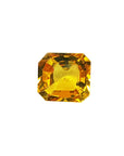 2.90 Carats Asscher cut Loose Yellow Sapphire Natural Gemstone