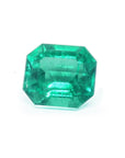 Natural loose emerald Muzo Colombia fine quality, front side table and crown visibles
