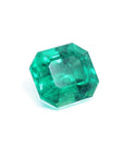 Natural loose emerald Muzo Colombia fine quality, right side table and crown visibles