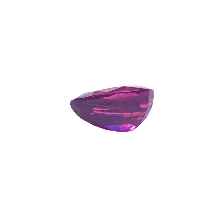 Natural loose ruby pear shaped high quality 1.00 Carat, underside girdle and pavilion visibles