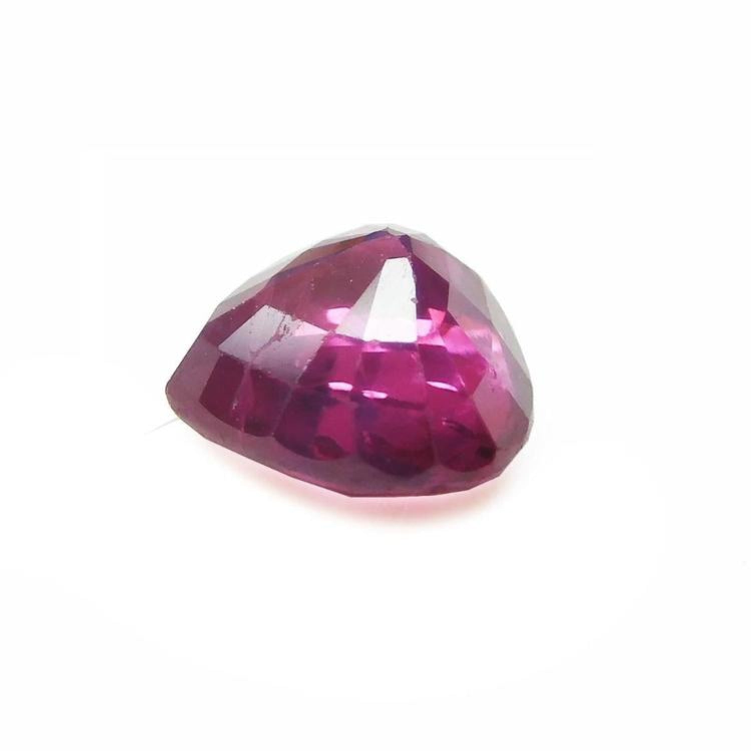 1.19 carat pear cut natural ruby loose gemstone with sparkling red color and eye-clean clarity.