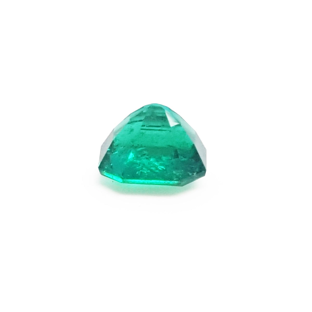 Emerald-cut loose emerald certified
