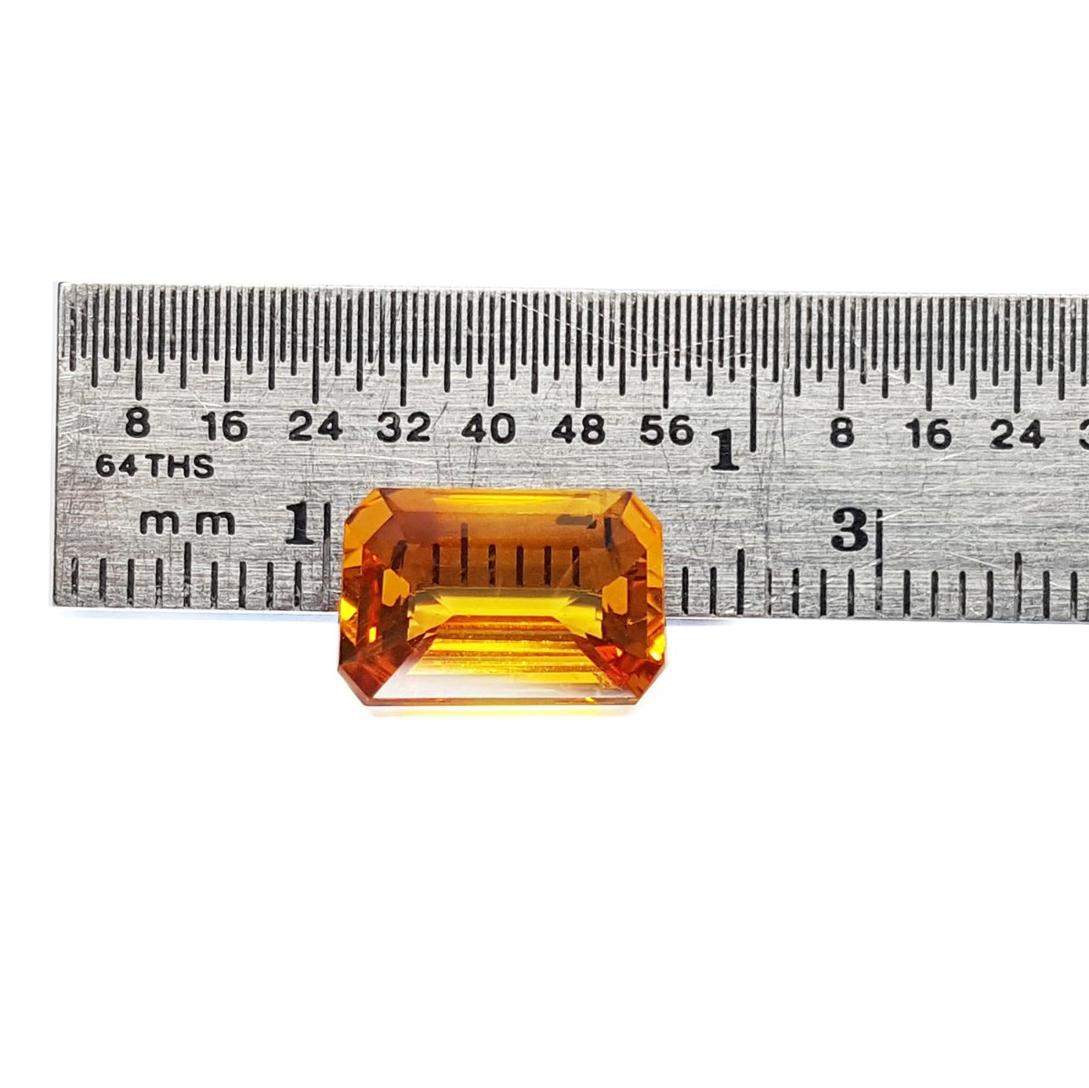 4.05 Carats Loose Natural Sapphire Intense Sparkling Yellow Gemstone Emerald-cut