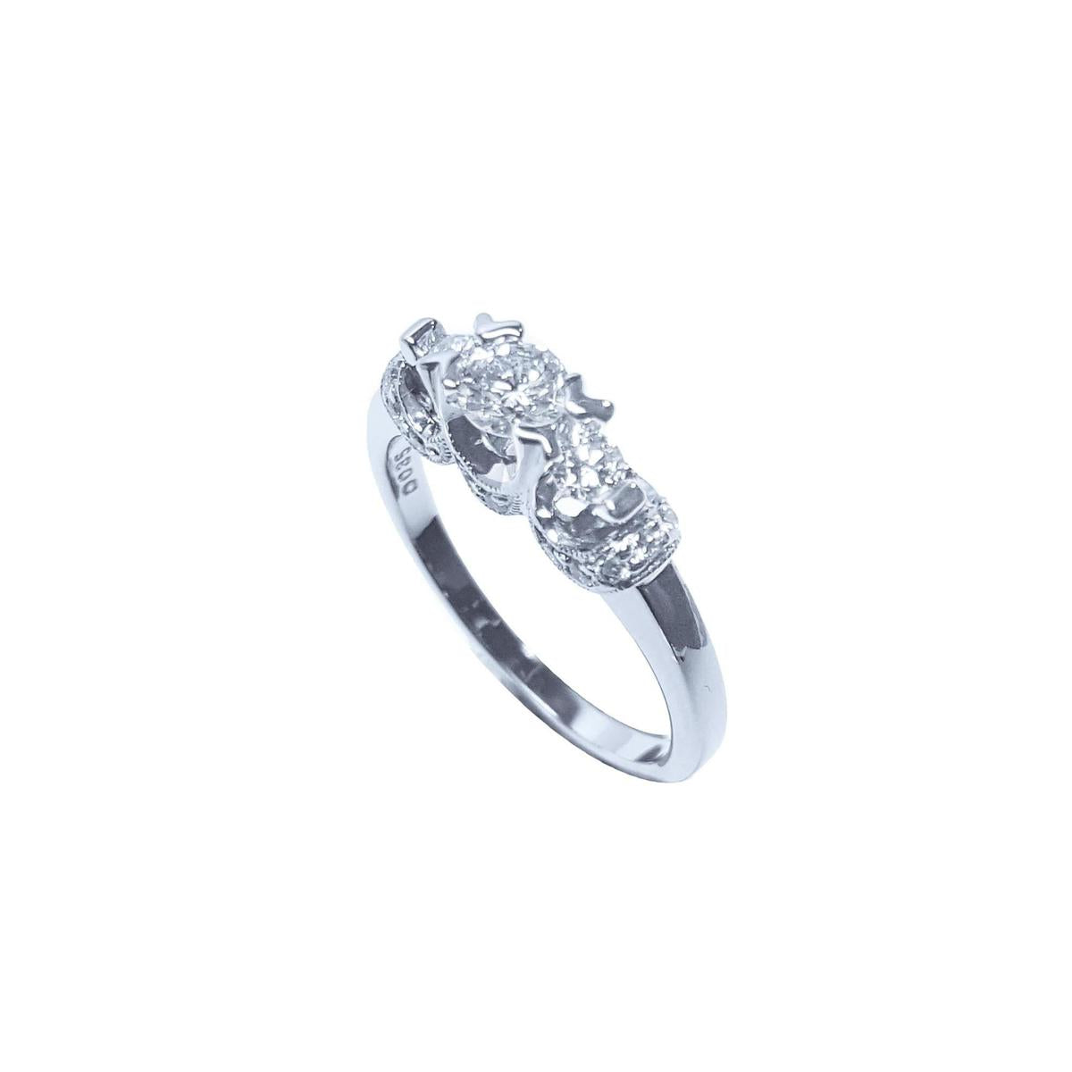 Three stone diamond ring